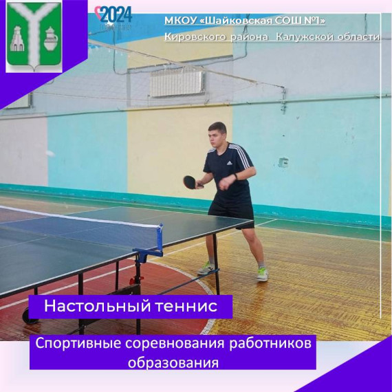 Настольный теннис.